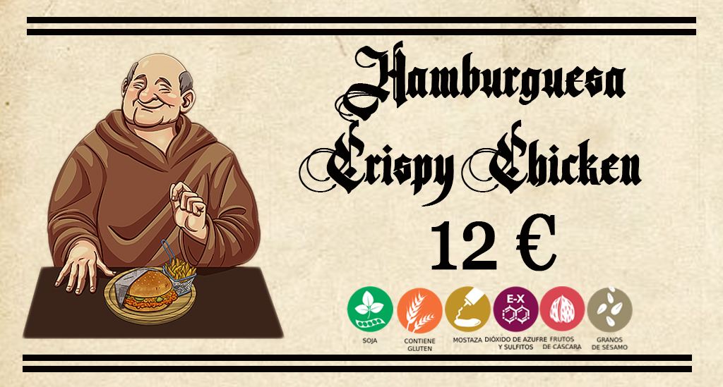 Hamburguesa Crispy Chicken