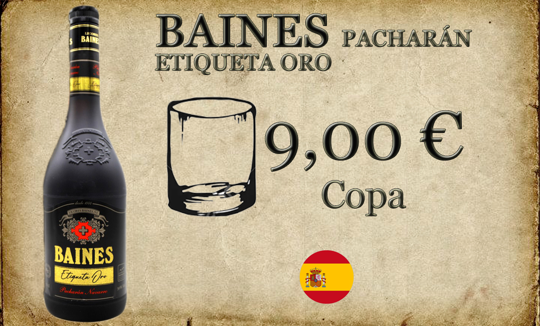 Baines Pacharan Etiqueta Oro 1